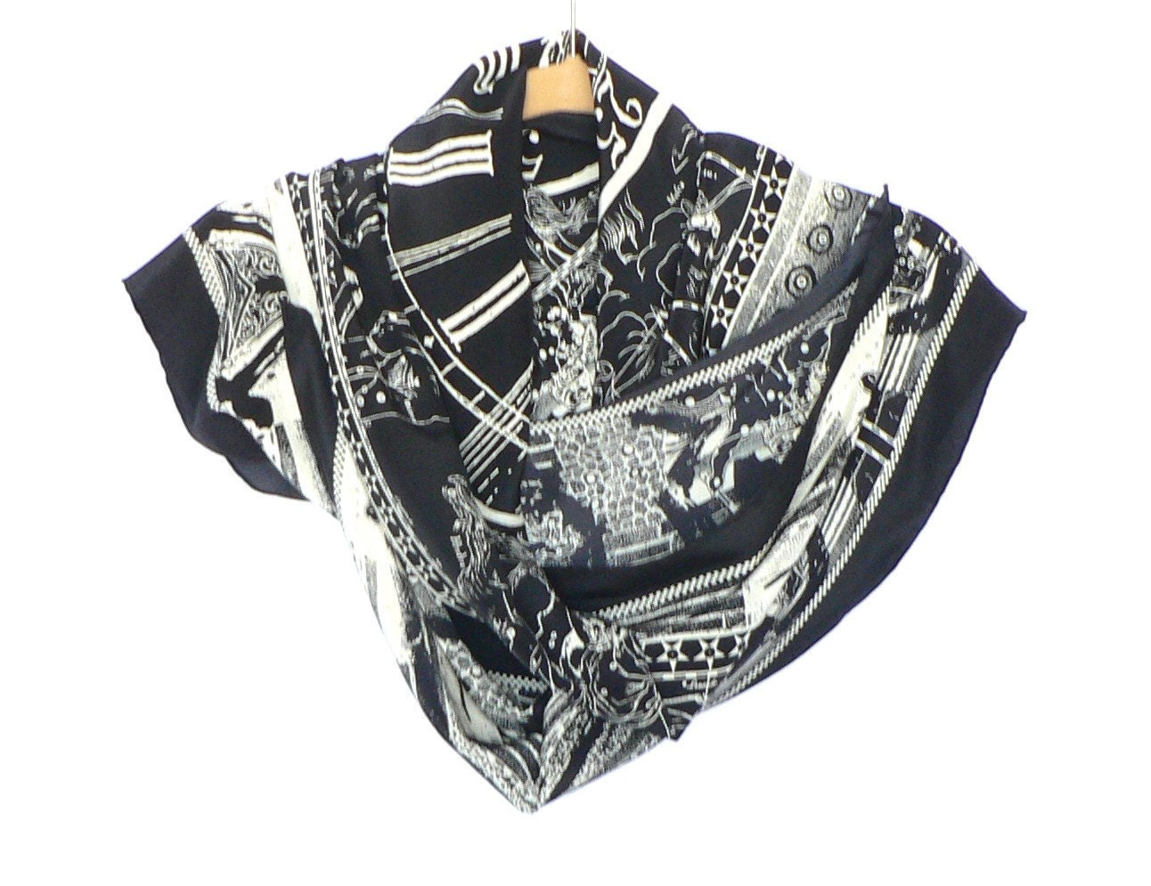 Vintage Timney Fowler Silk Scarf Astrology Signs
