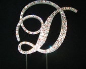 Swarovski Crystal Monogram Cake Toppers