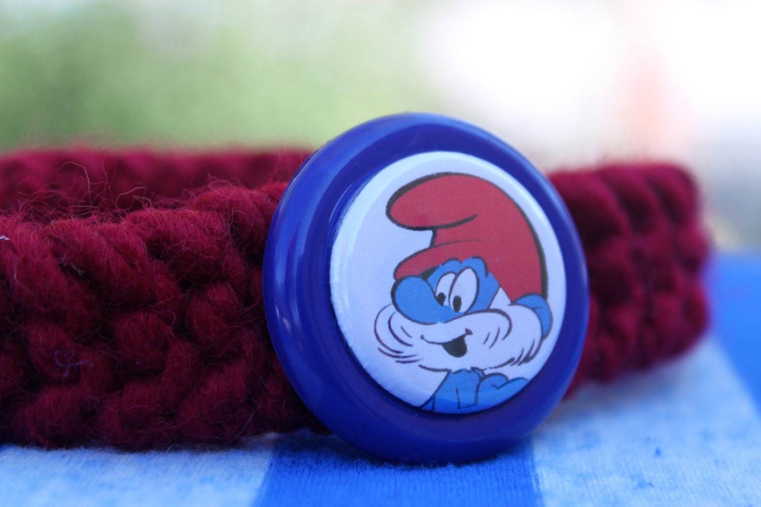 Papa Smurf Kitty Collar