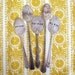 5 antique spoon garden markers set