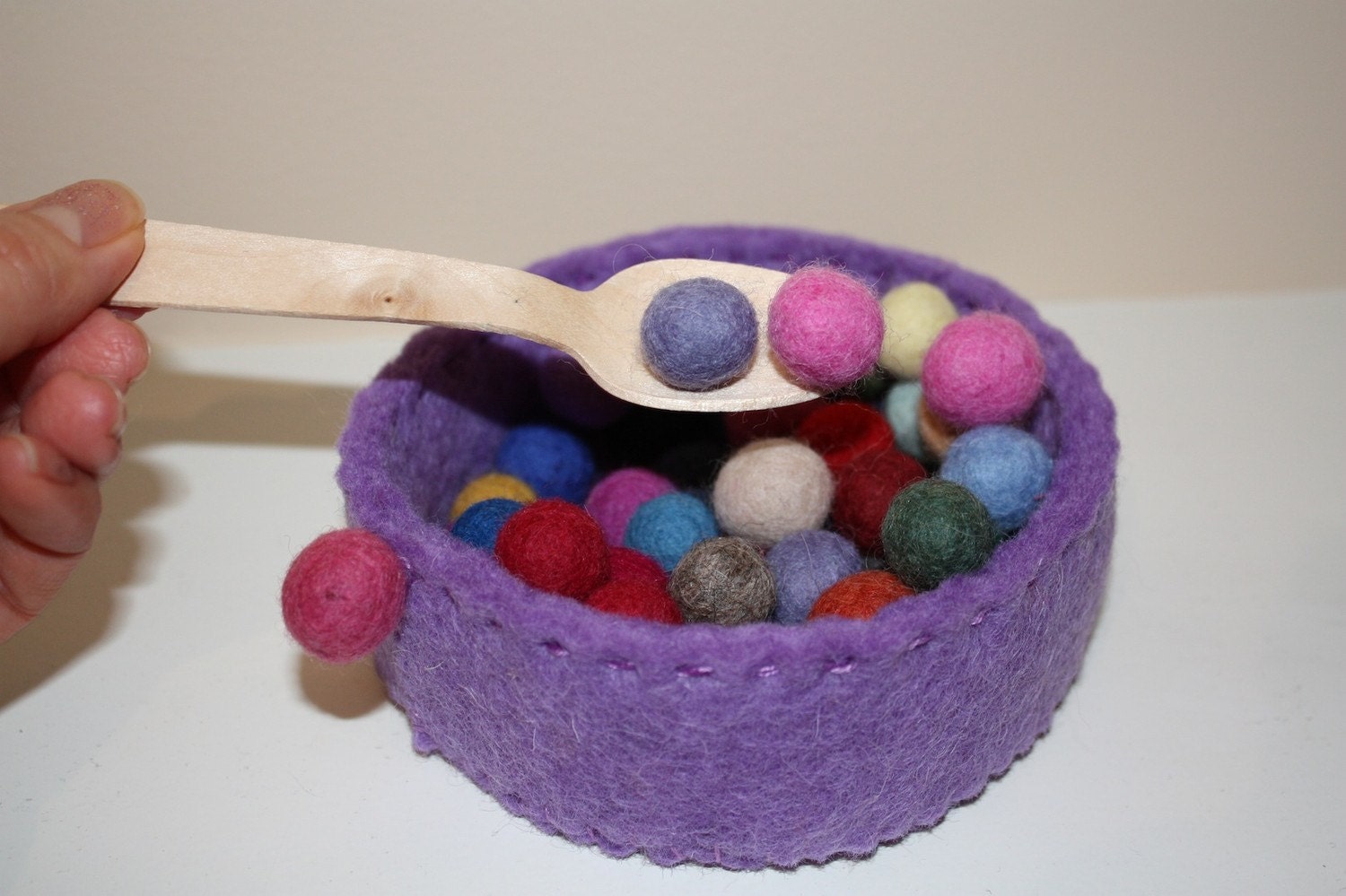 50 felted balls,15 -18mm MultiColor more than 45 different colors