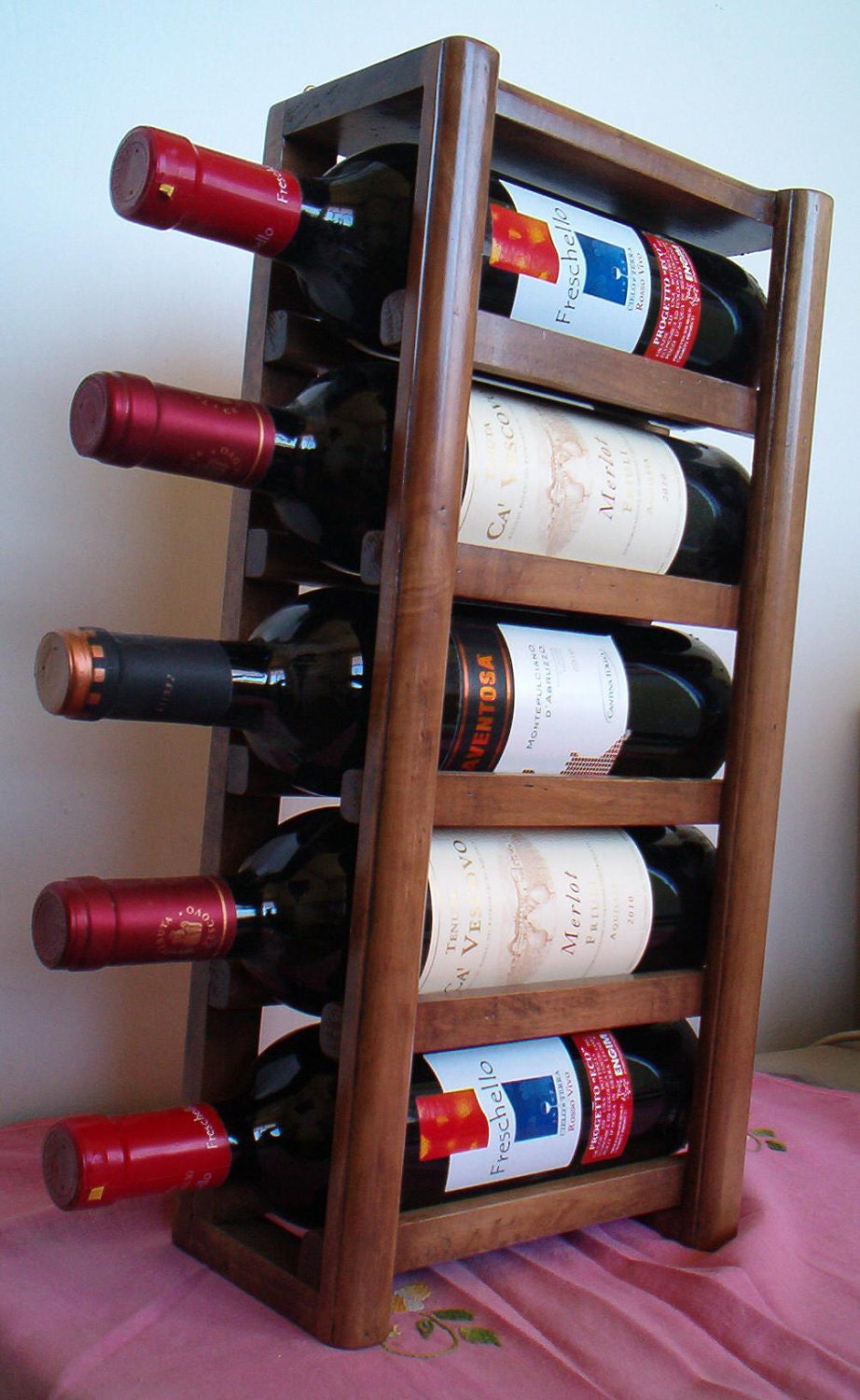 Compact Wall Wine Rack