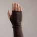 Mens Brown Gloves, Fingerless Arm Warmers for Men-Holiday Fashion- Guys Winter Fashion- Fingerless Mitts Brown