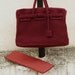 Burgundy crochet bag - handmade purse with the style of one of the most famous bags
