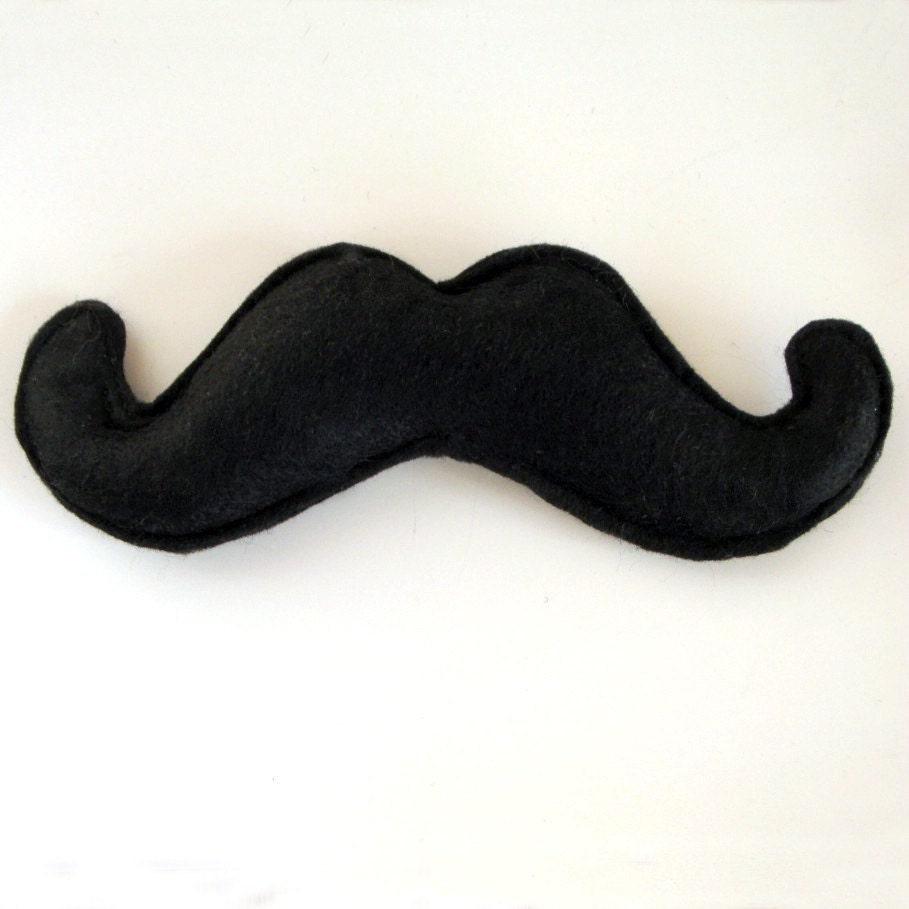 The Wilford Brimley felt catnip mustache cat toy