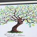 Wedding Guest Book Alternative - Hand drawn Wedding Guest book Fingerprint Tree - Watercolor wedding tree Custom Wedding Gift