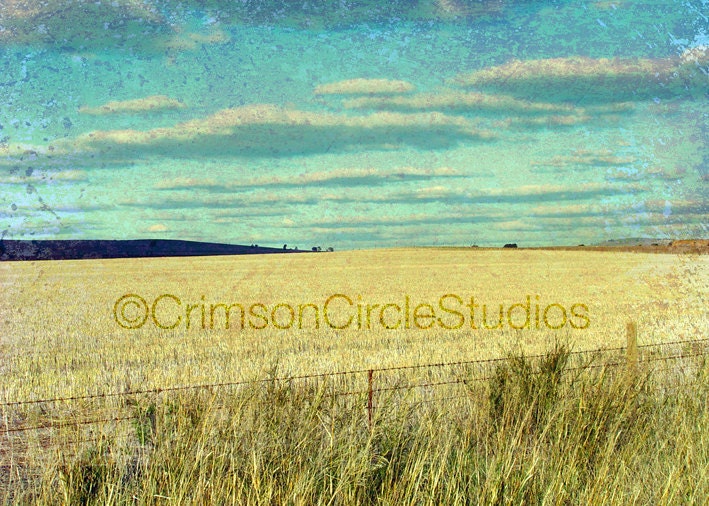 Photo print, rural SA, color enhanced landscape - 5x7- Far Horizons 6