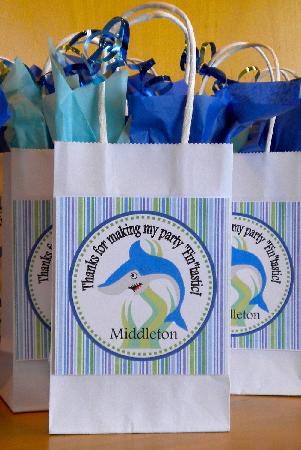 Shark DIY Printable Favor Tag
