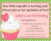 Cupcake DIY Printable Invitation