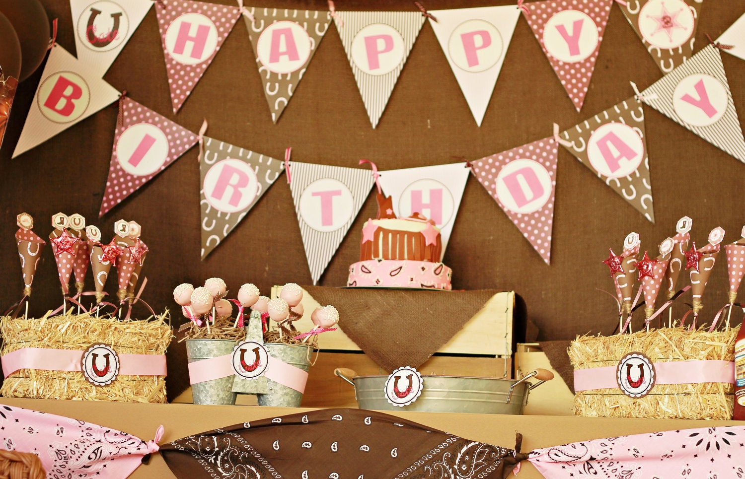 Cowgirl DIY Printable Banner