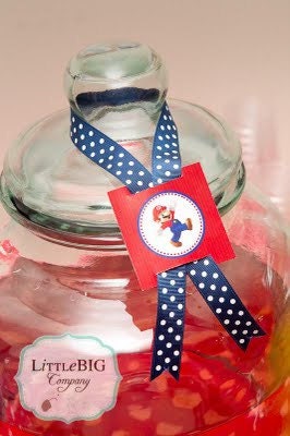 Mario Brothers DIY printable party circles