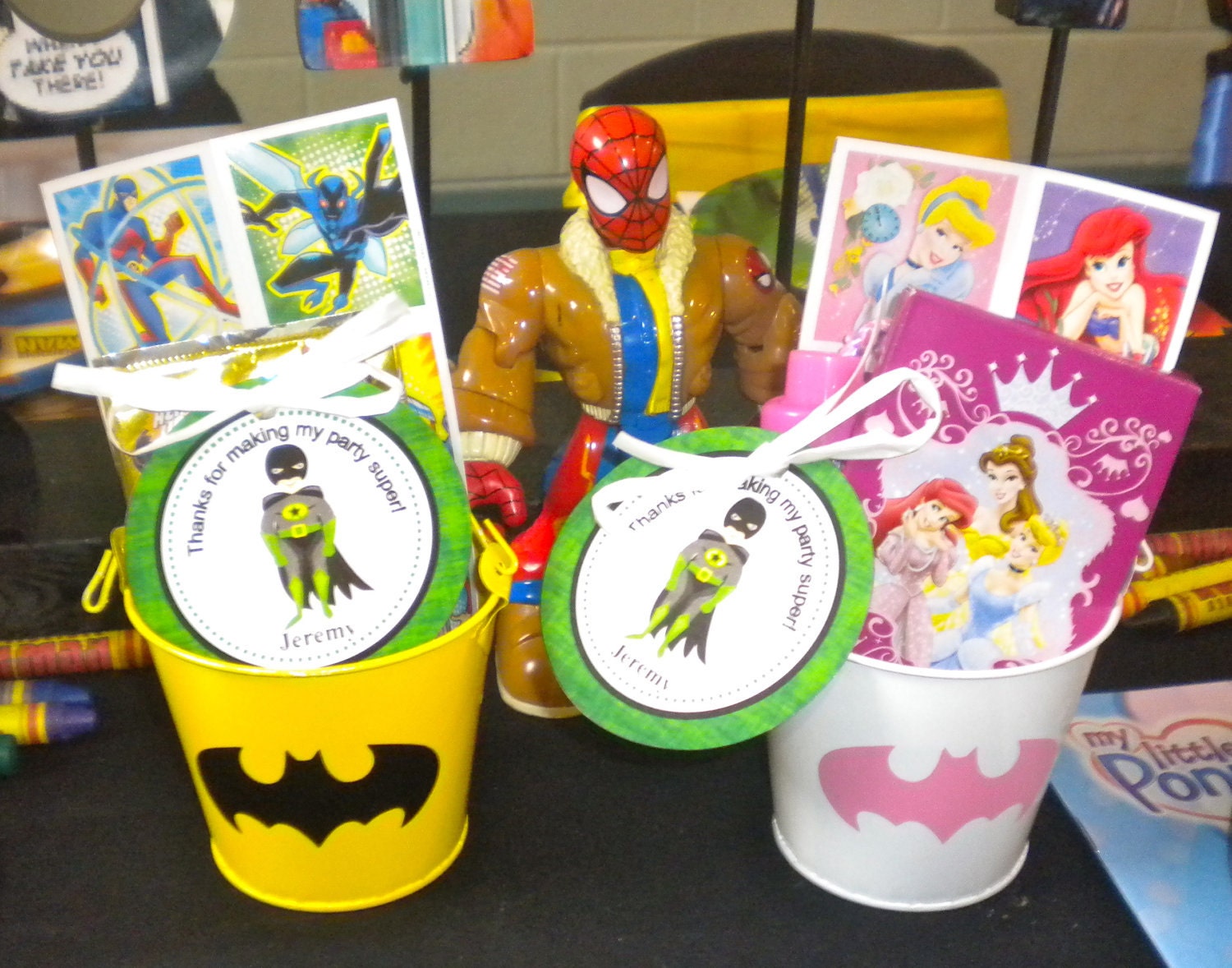 Batman Super Hero DIY Printale Favor Tags