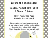 Elephant DIY Printable Invitation