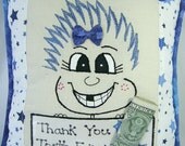 Tooth Fairy Pillow for Girl PinHead Happy Face(TM)