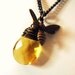 Reserved for jandipan- Luminous Honey Drop Bee Necklace