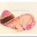 Newborn Baby Elf Hat in Shades of Pink and Brown, Beautiful Photo Prop