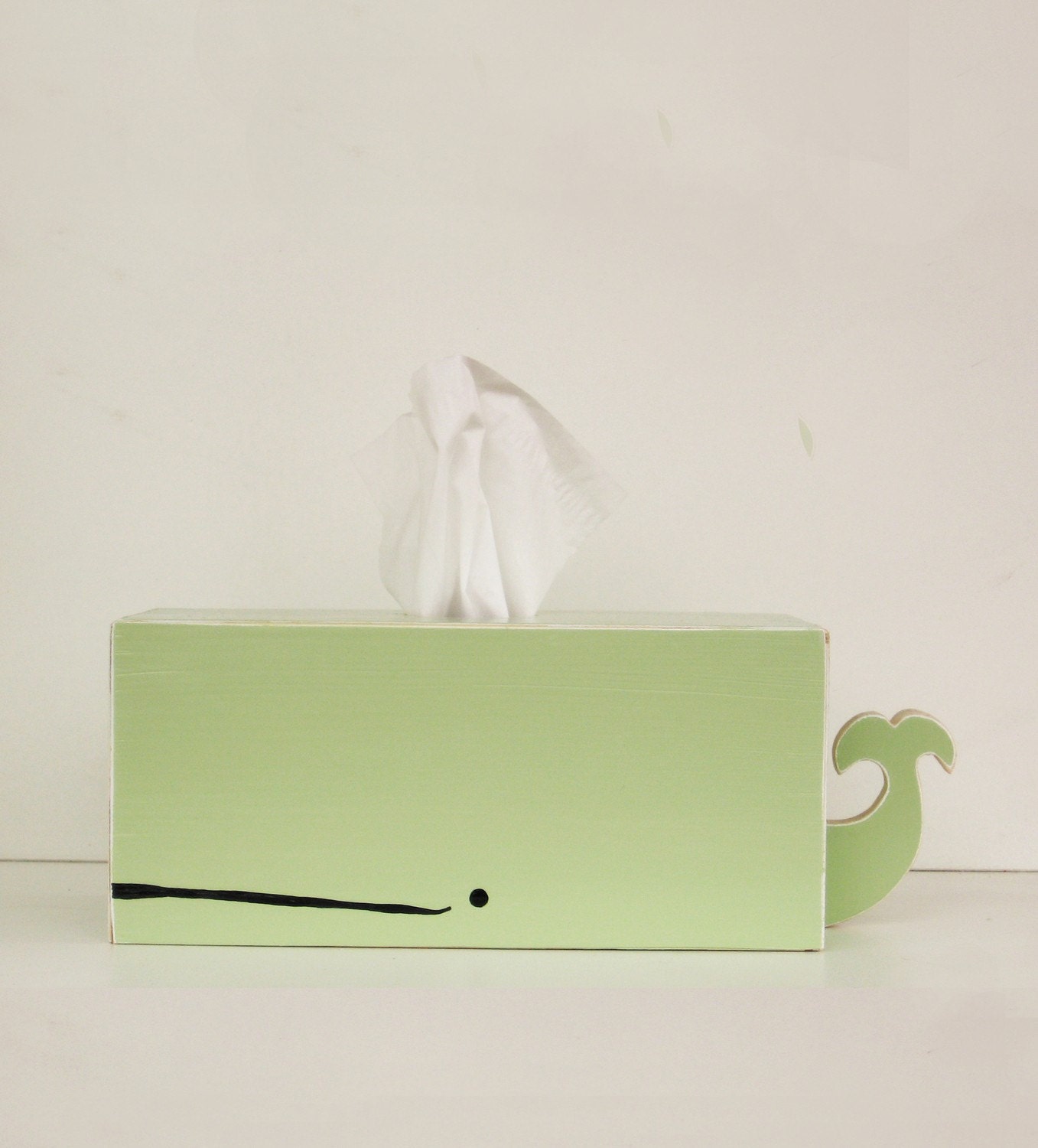 Whale Tissue Holder - Seafoam Green - Ships May 24th