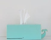 Whale Tissue Holder - Surf Blue - Ships May 24th
