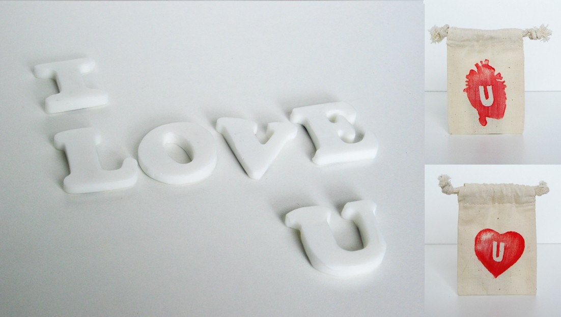 I Love U - Resin Love Note