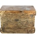 Vintage Wood Crate Wooden Box Caramel Brown Small Side Table End Table Storage Crate
