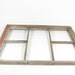 Vintage Wood Window Frame 5 Pane without Glass for 8x10 Pictures Weathered Wood Frame