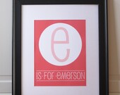 Personalized Nursery Art   (C is for...Customize it)