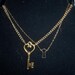 Simple Key hole necklace - escutcheons - key hole who has the key - only one