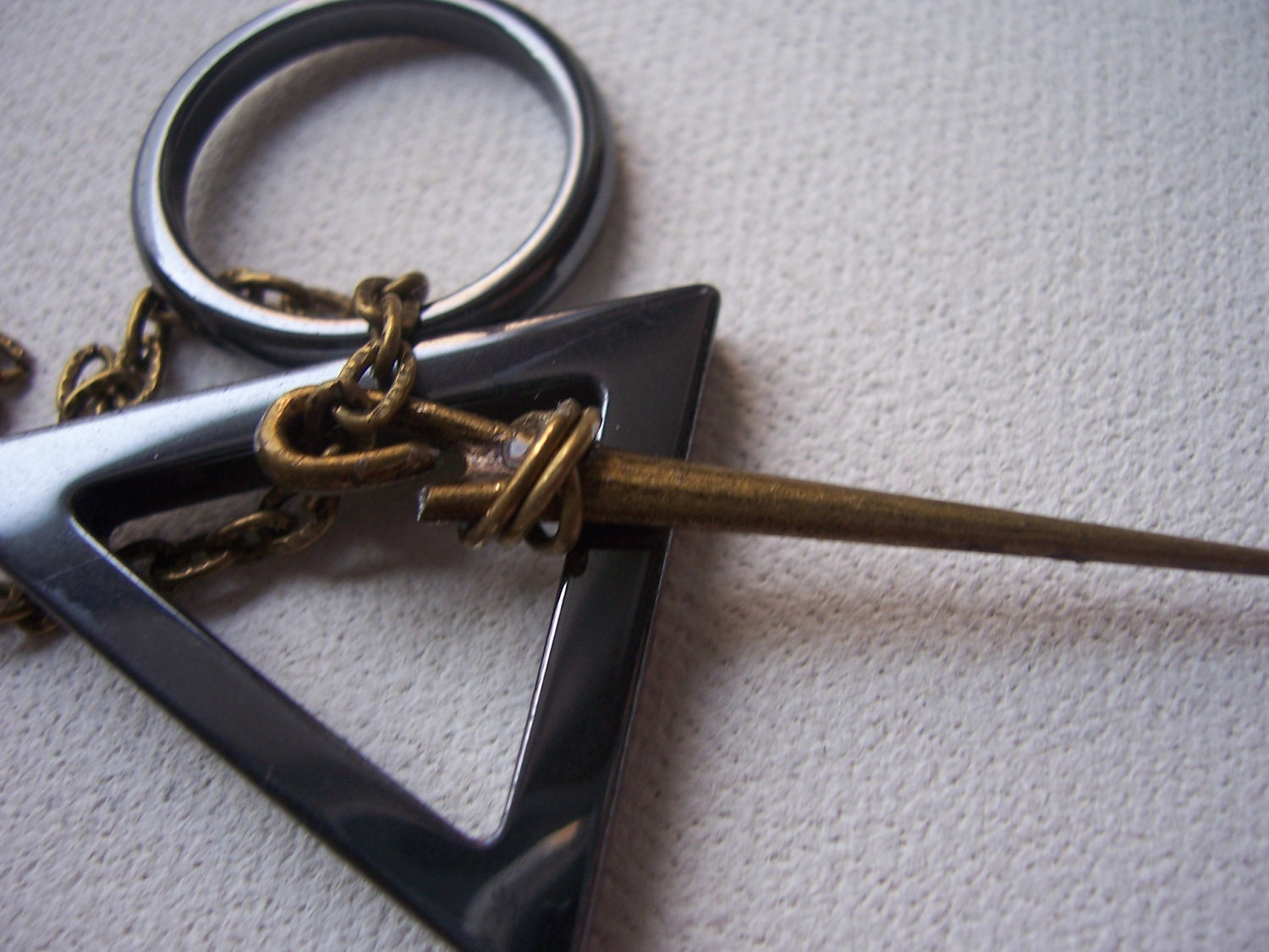 Deathly hallows necklace  symbol -  My Original Design - Harry Potter