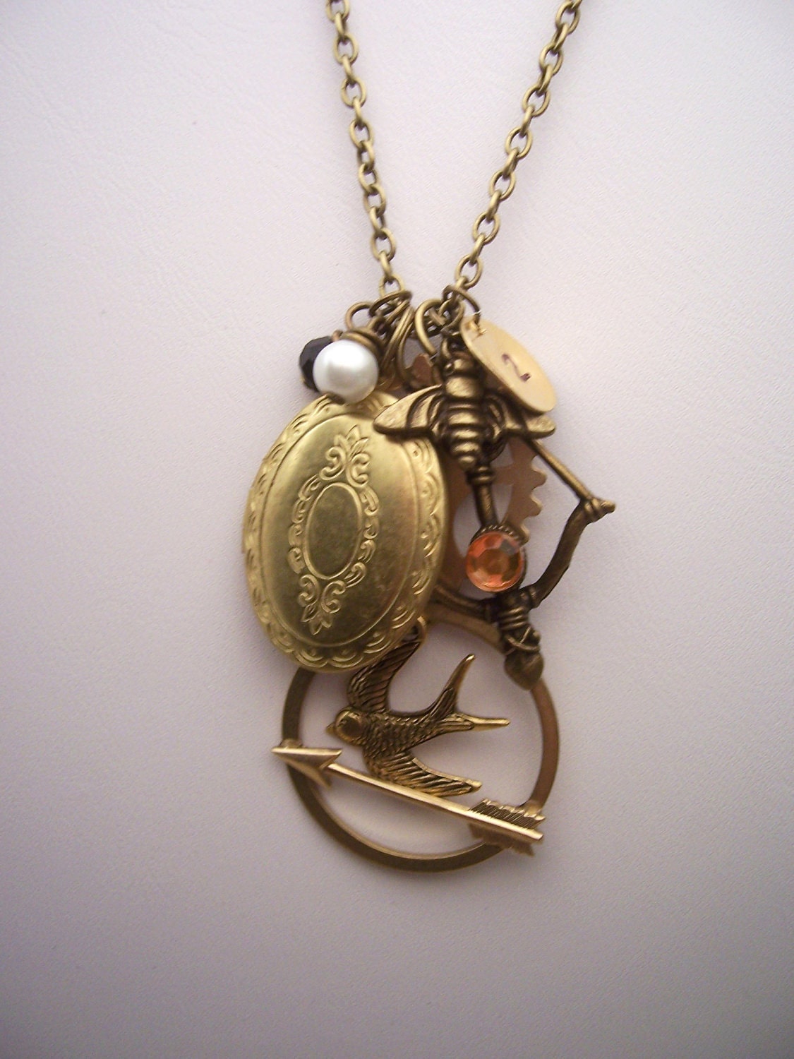 The Hunger Games necklace - jewelry charm necklace - new design mockingjay