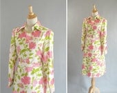 Vintage D&K Made in Thailand Matching Floral Skirt Suit