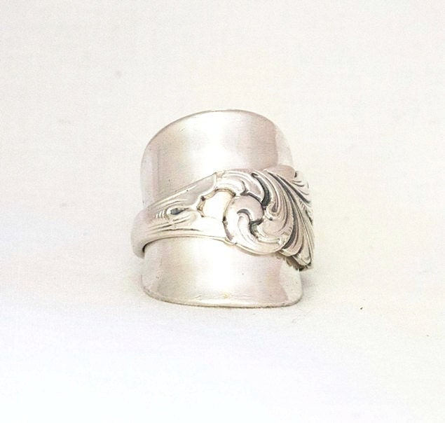Norwegian Feather Filigree WHOLE SPOON RING