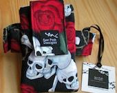 Tattoo Skulls Roses Goth Fabric Washable Ipod Touch Iphone Armband Gadget Cell Phone Case Pouch Waterproof Lining