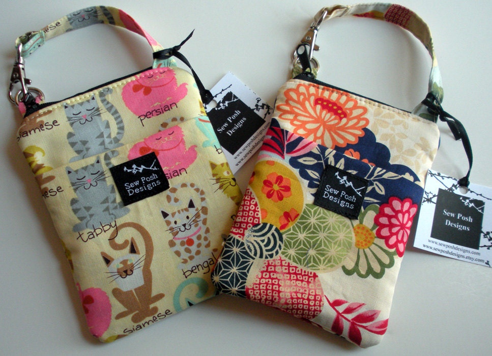 Design Your Own Cell IPhone 4,5  Ipod Droid Camera Padded Pouch Case Sleeve Front Pocket Washable