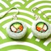 Sushi Earrings - Avocado and Crab