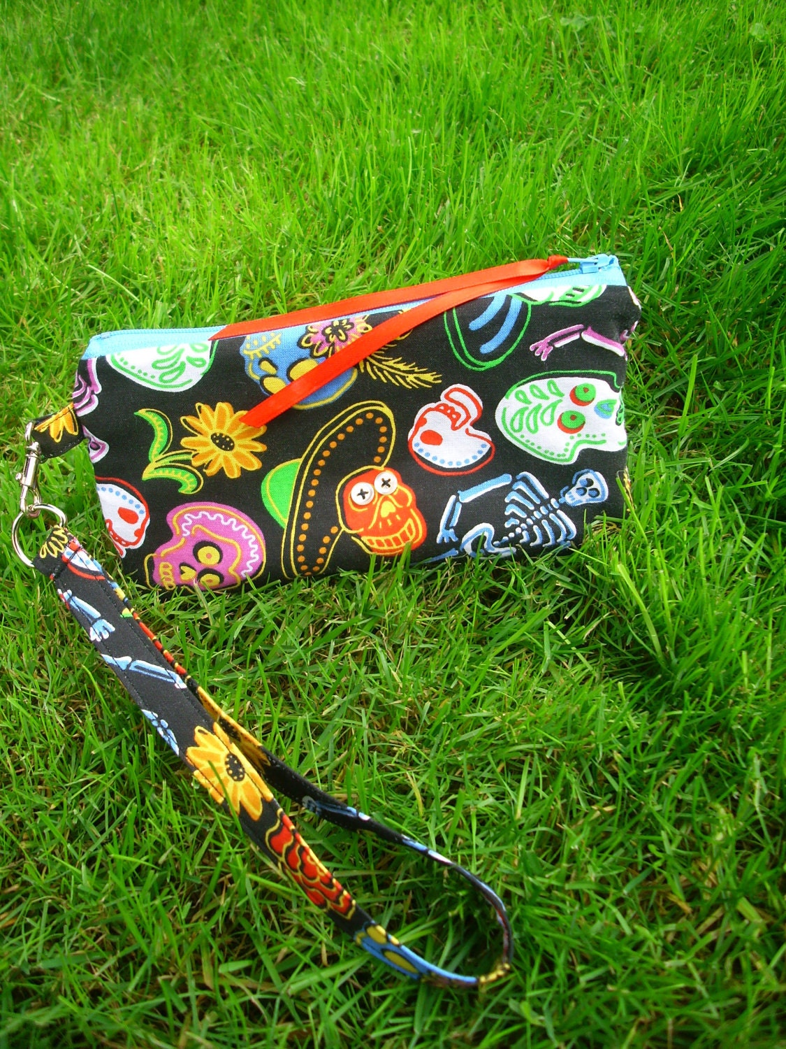 Sugar Skull Wristlet