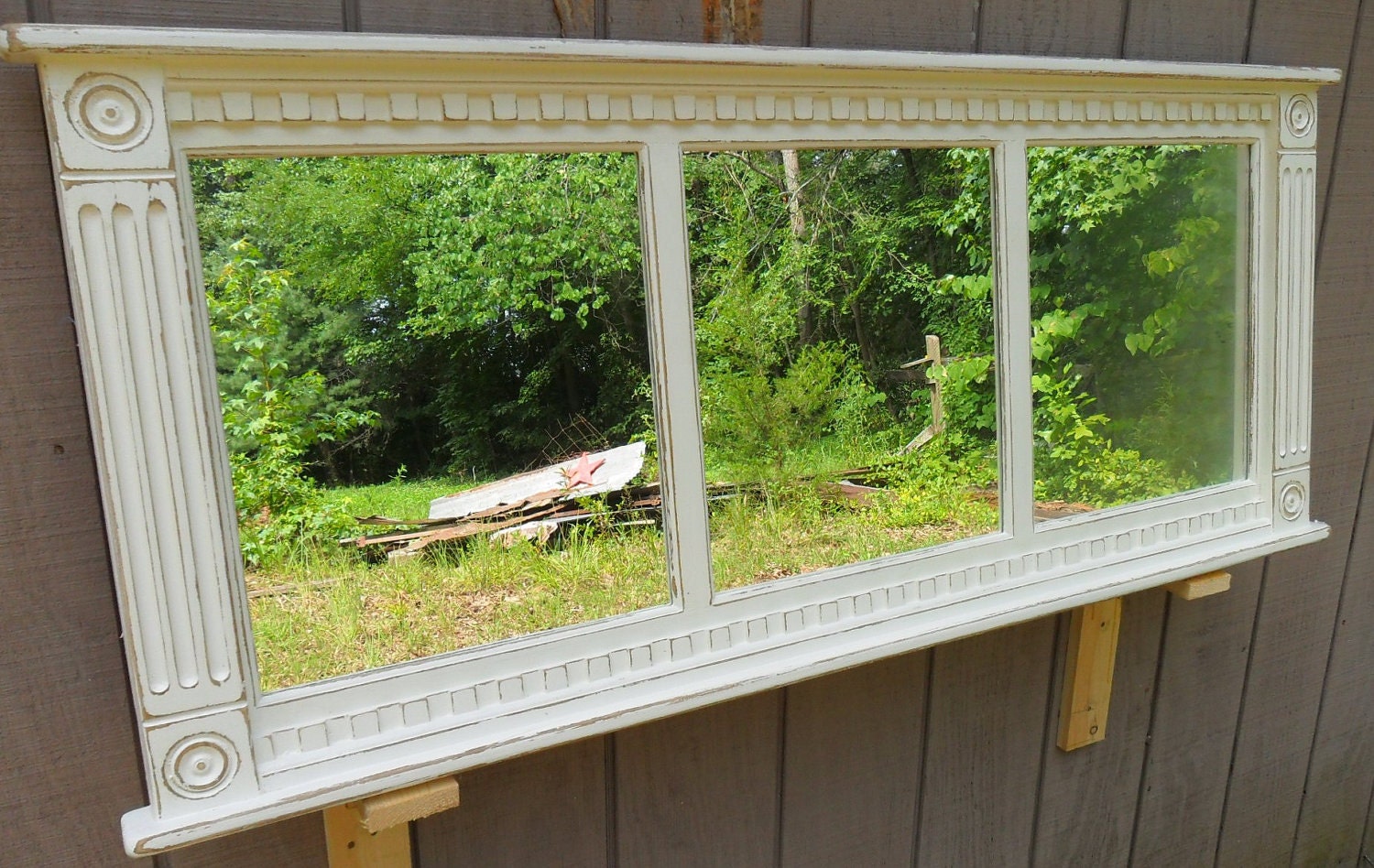 French Country  Cottage Mantel Mirror.............MADE in the USA ....USAWOODWORKS