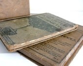 Vintage Children's Books Reading Writing and aRithmetic School Classroom Books