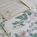 Vintage Wallpaper Sheets Collage Scrapbooking Cardmaking Supplies Assorted Romantic Pink and GreenDecorative Paper Pack