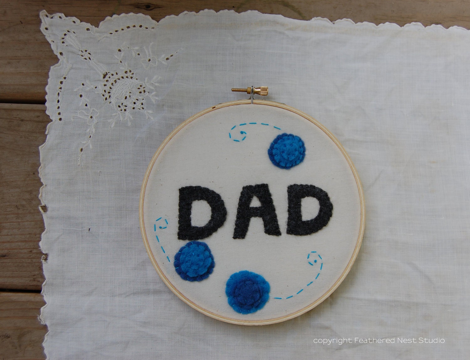 Father's Day Felt Applique Wall Art