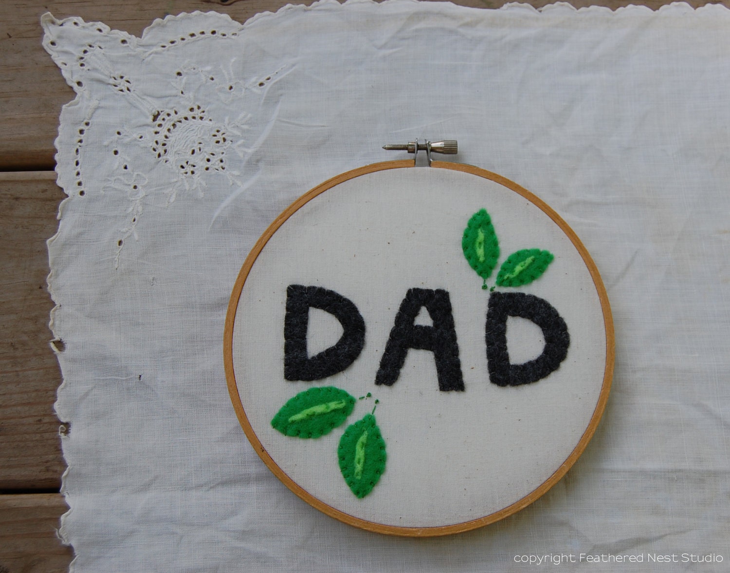 Father's Day Felt Applique Wall Art