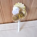 Paper Rosette Boutonniere: Made to Order