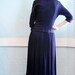 RESERVED - Vintage 1950s Cocktail Dress - 50s Cocktail Dress - Sodalite Blue
