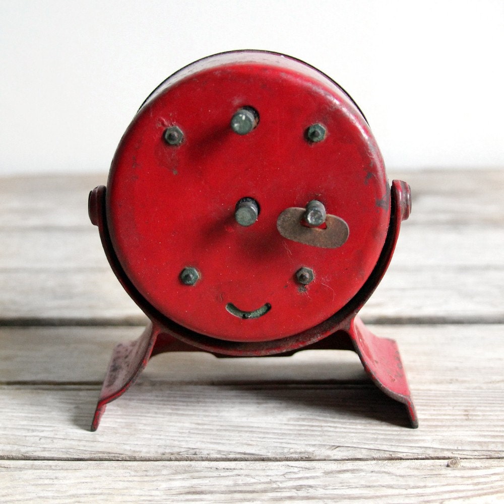 antique red metal kodak darkroom timer
