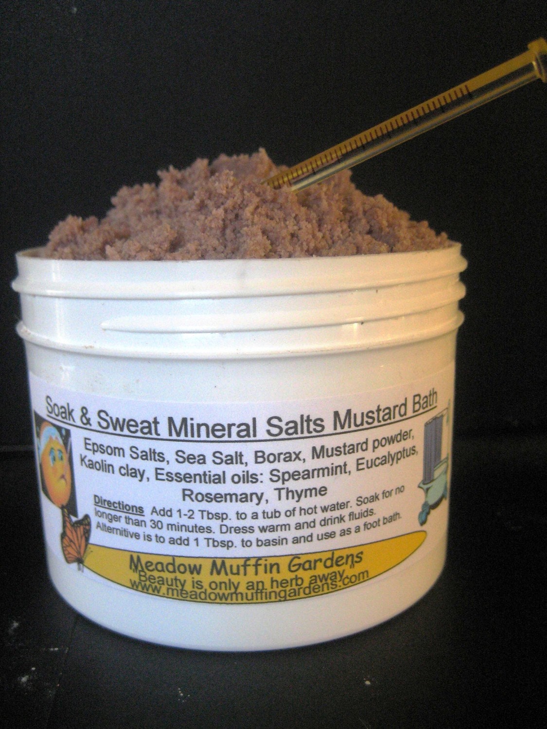 Mineral Mustard Salt Bath, Detox, Cold, Flu, Achy Joints