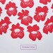 Letterpress Greeting Card - Orchids Thank You