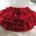 Sassy Little Red Ruffle Butt Ruffle Diaper Cover Ruffle Bloomers 3 Lavish Layers of Ruffles
