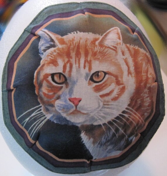 Octagonal Kitty Cat Kippah