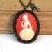 Victorian Lady Cameo Vintage Style Necklace