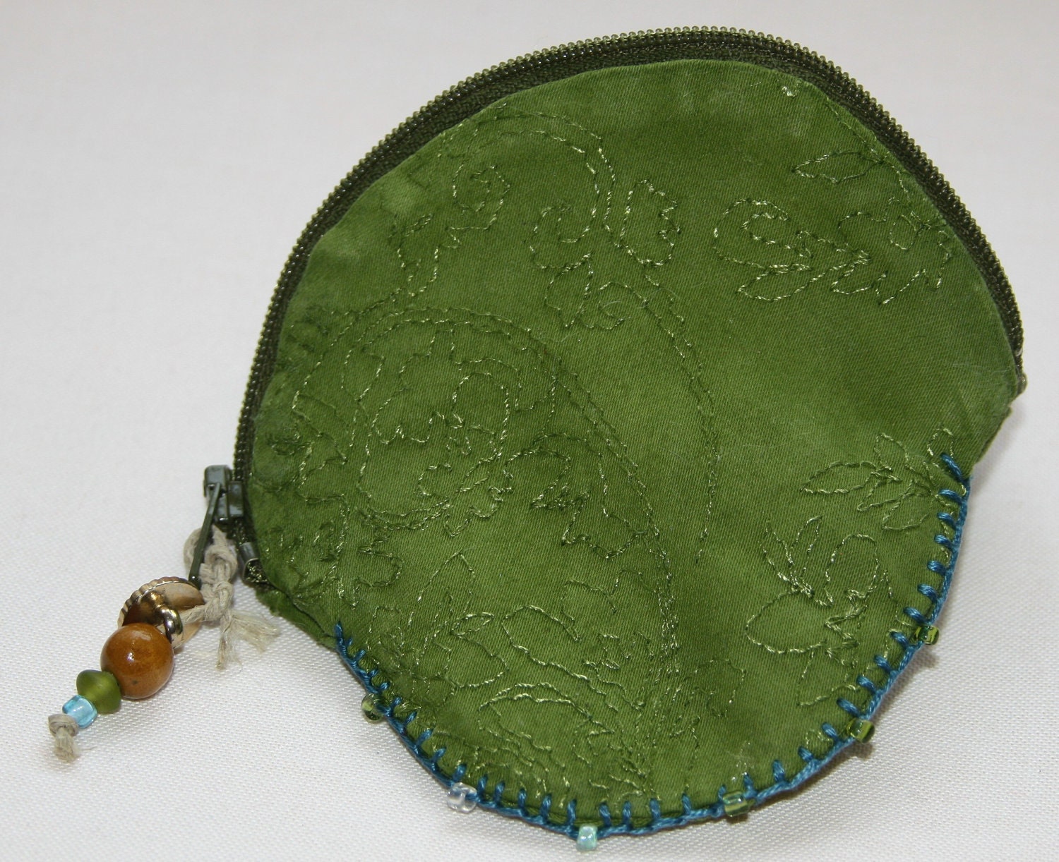Coin Purse Vintage Inspired Handmade Painted