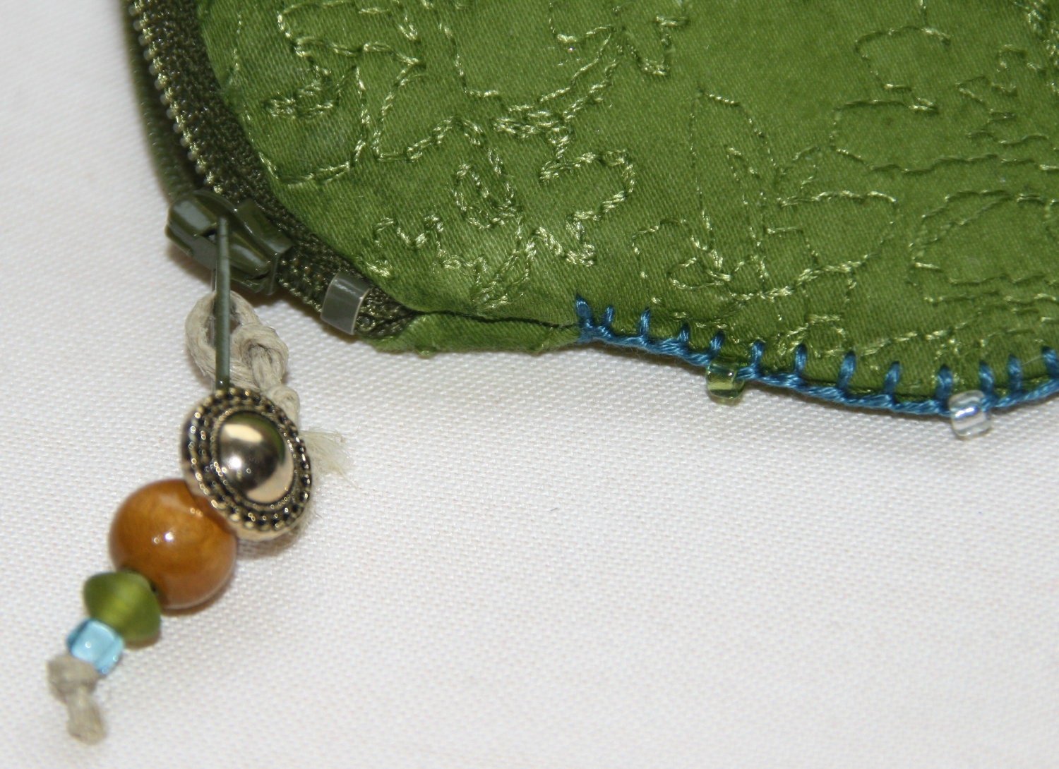 Coin Purse Vintage Inspired Handmade Painted